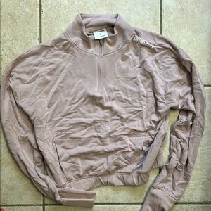 Gymshark Light Pink Quarter-Zip Pullover